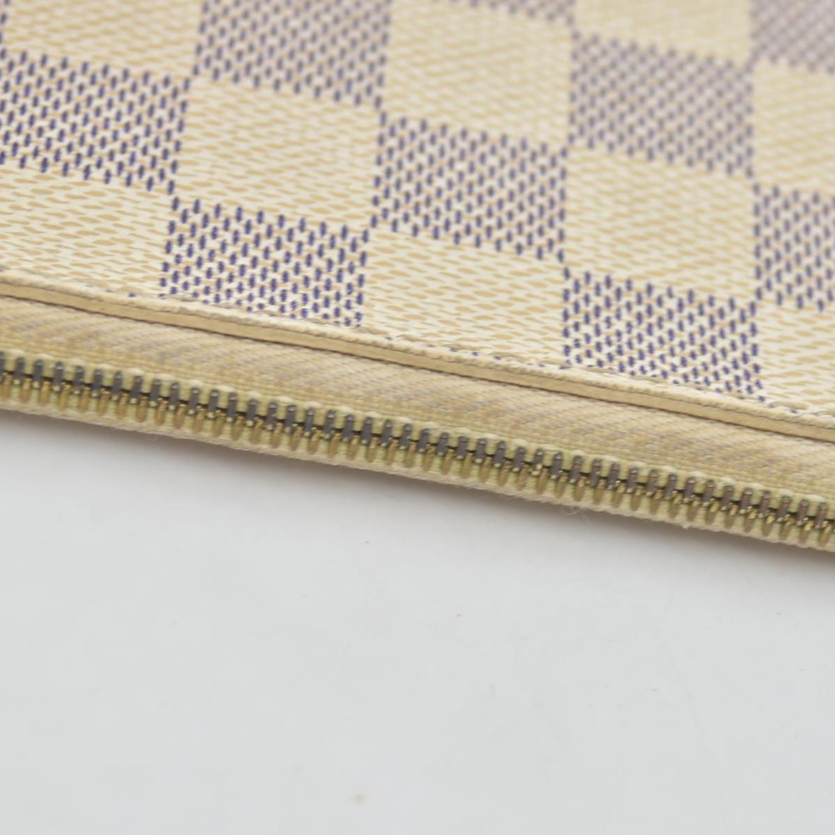 $600 Louis Vuitton Damier Azur Neverfull GM MM Tote Pochette SA1144