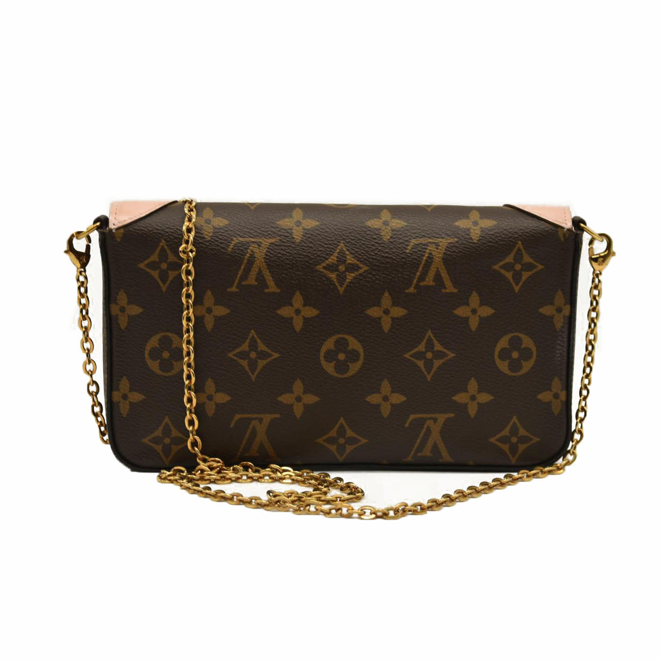 Louis Vuitton  Monogram Valentine Dog Pochette Felicie Chain Wallet