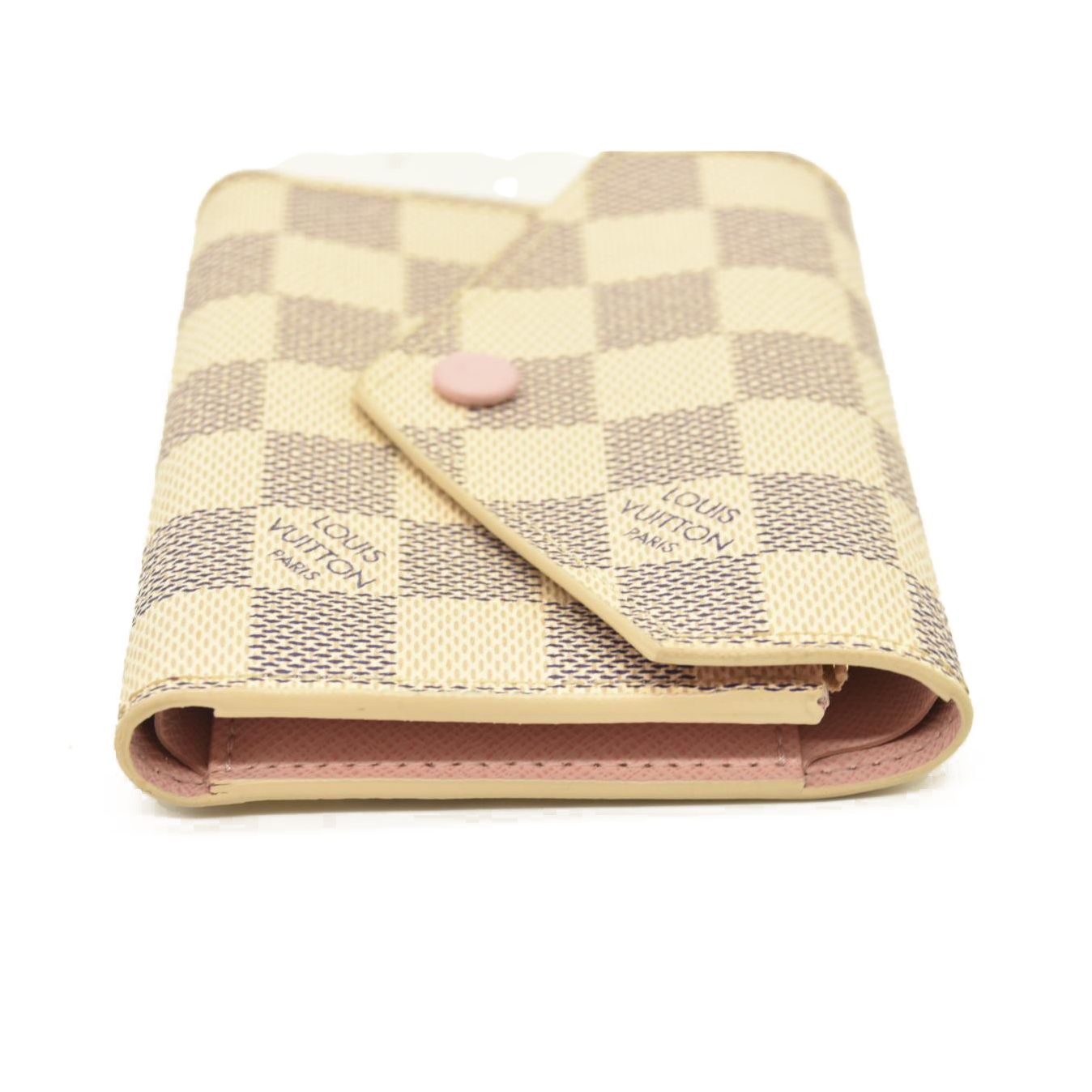 LOUIS VUITTON Damier Azur Victorine Wallet Rose Ballerine  MI5128