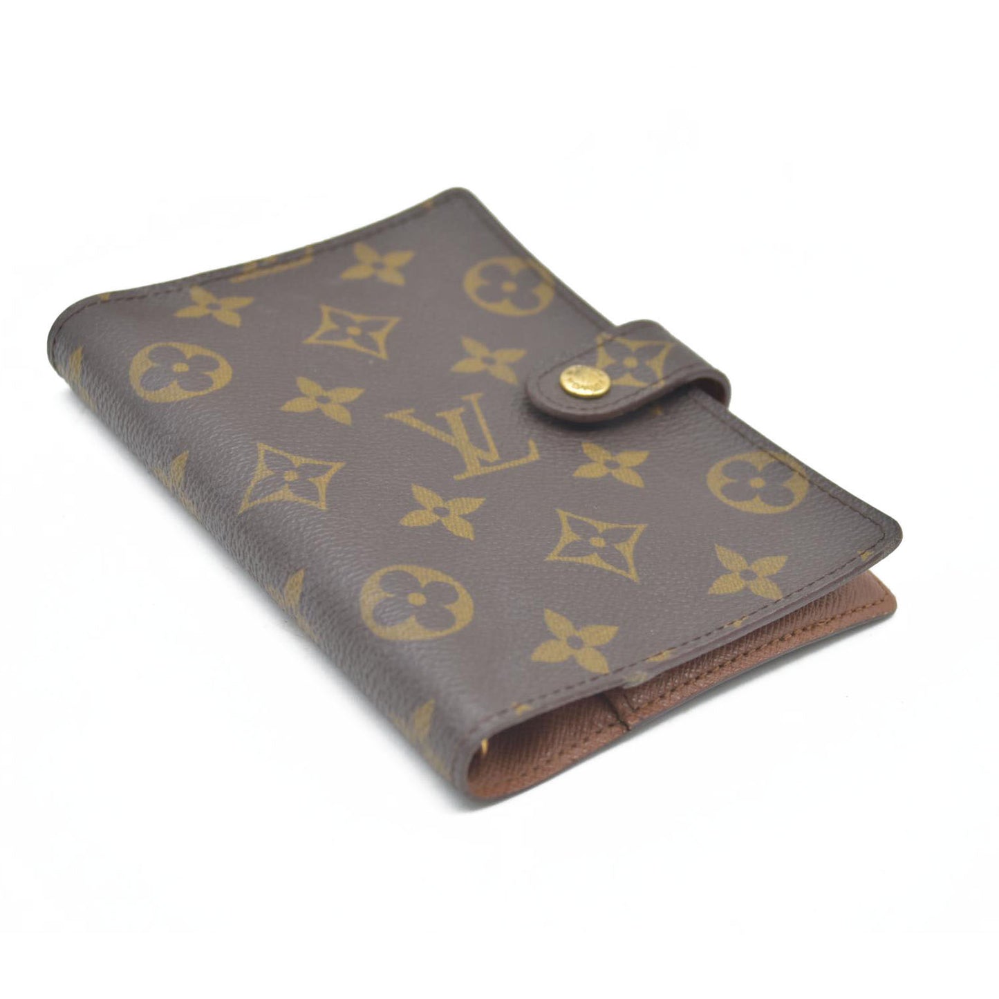 AUCTION $495  Louis Vuitton Monogram Agenda PM Notebook Cover Brown CA0948