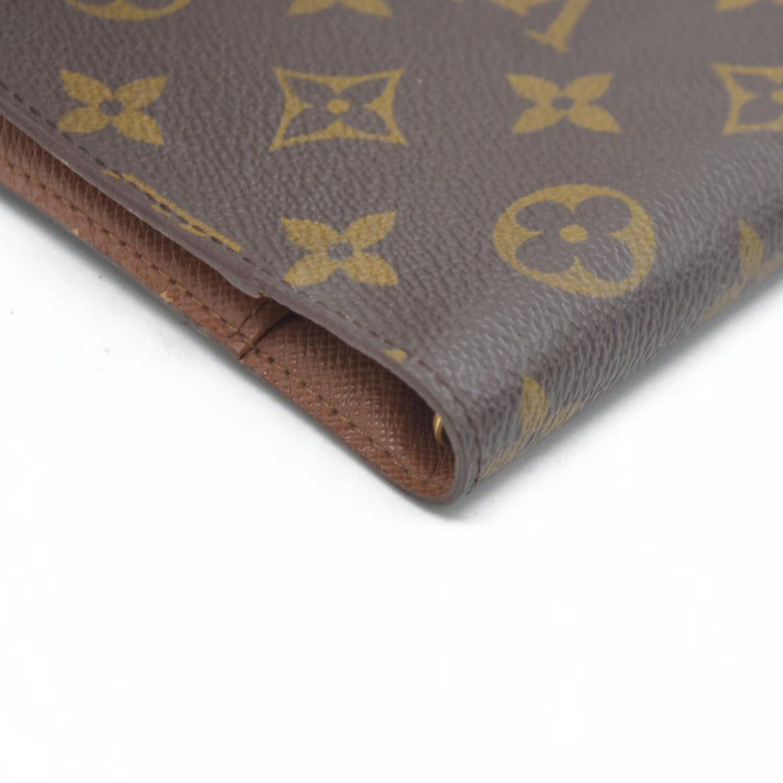 AUCTION $495  Louis Vuitton Monogram Agenda PM Notebook Cover Brown CA0948