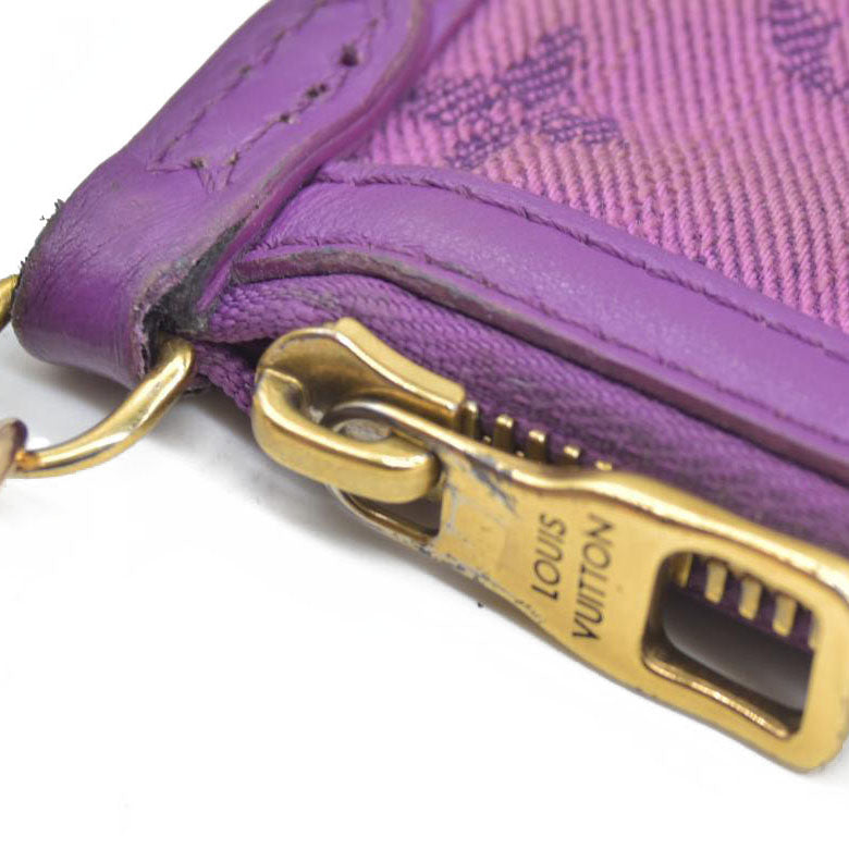 Louis Vuitton  Monogram Double Flat Messenger Marron Purple CA1199