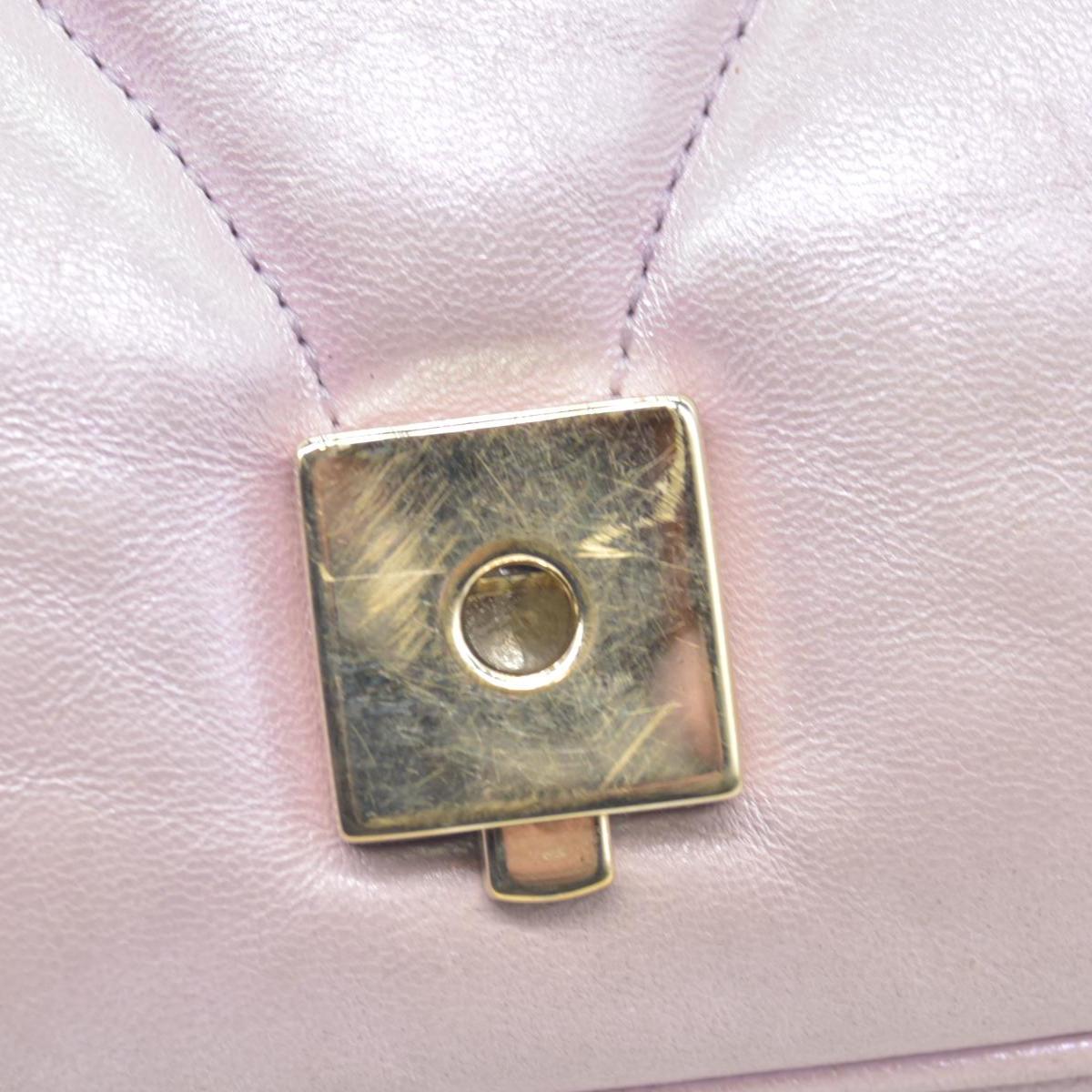 $3600 Gucci Iridescent Nappa Chevron Matelasse Small GG Marmont Shoulder Bag Iridescent Escape Pink