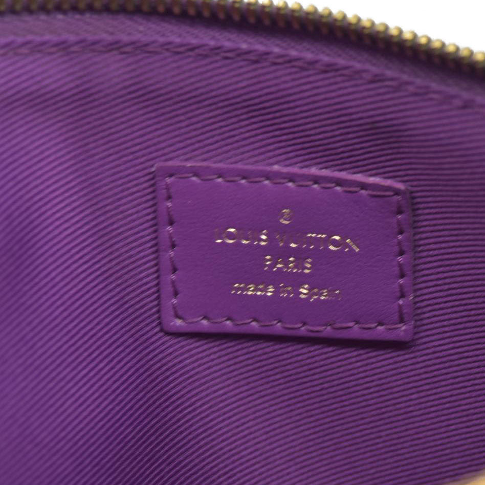Louis Vuitton  Monogram Double Flat Messenger Marron Purple CA1199