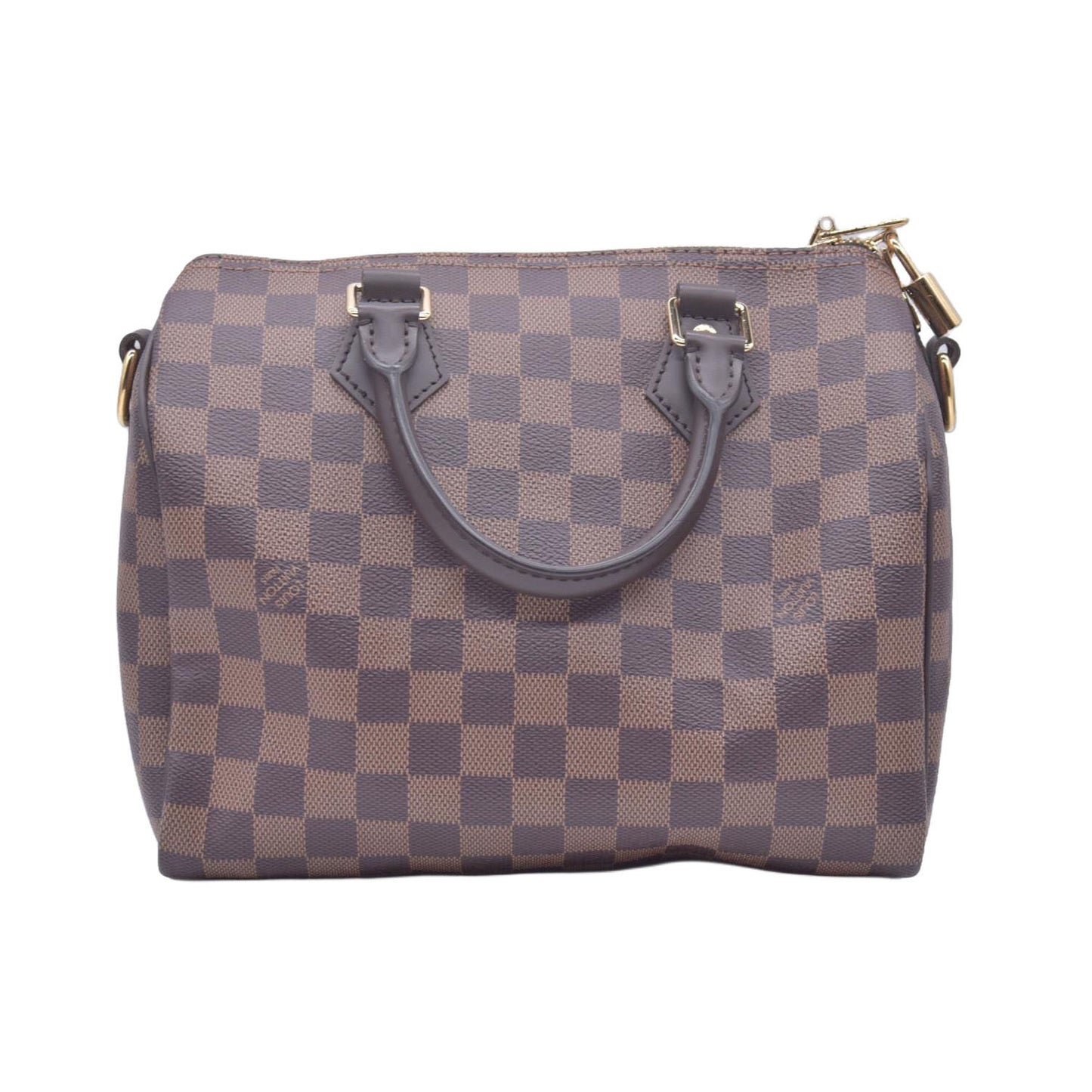 $1980 Louis Vuitton Damier Ebene Speedy Bandouliere 25 RFID