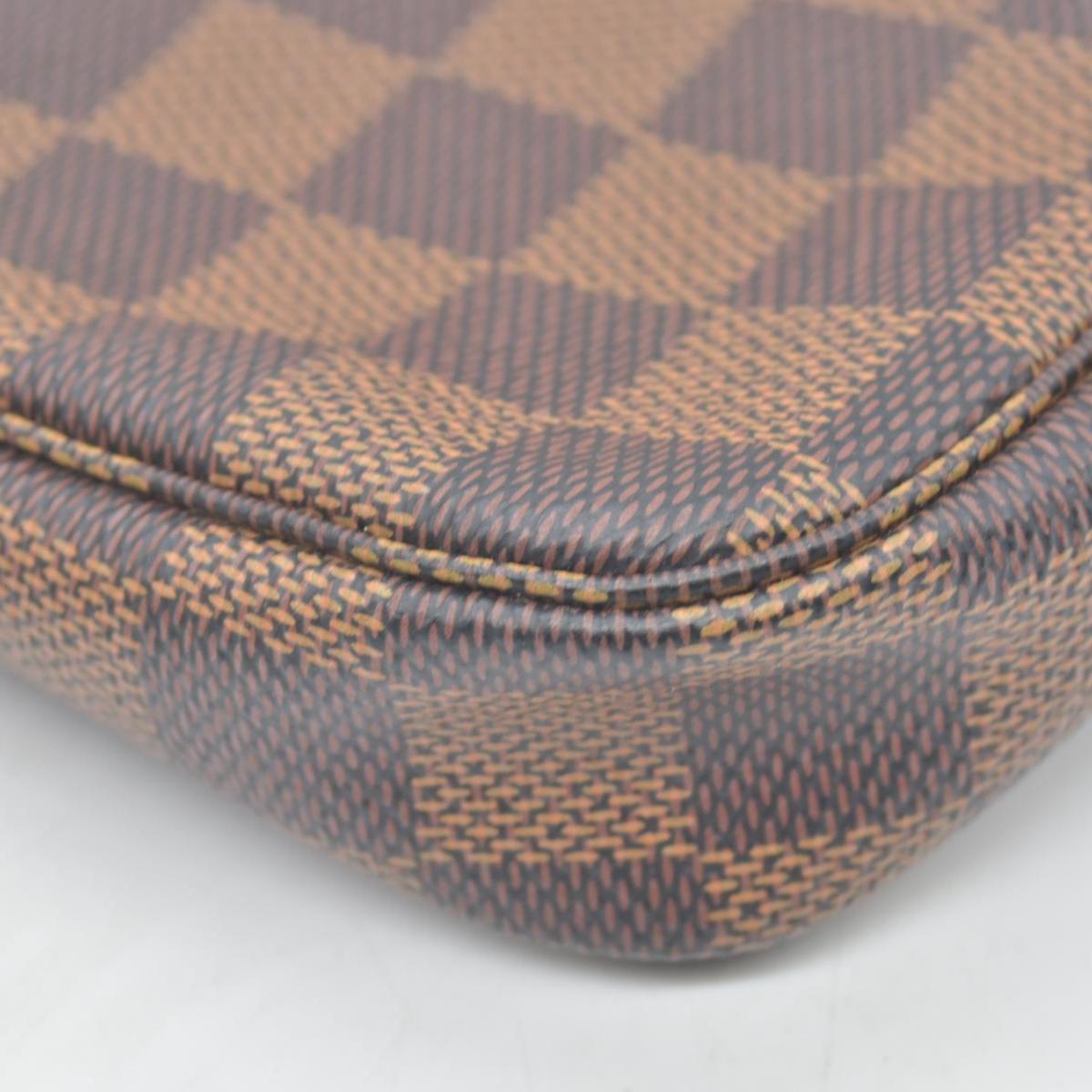 $825 Louis Vuitton Damier Ebene Mini Pochette Accessories SF0241
