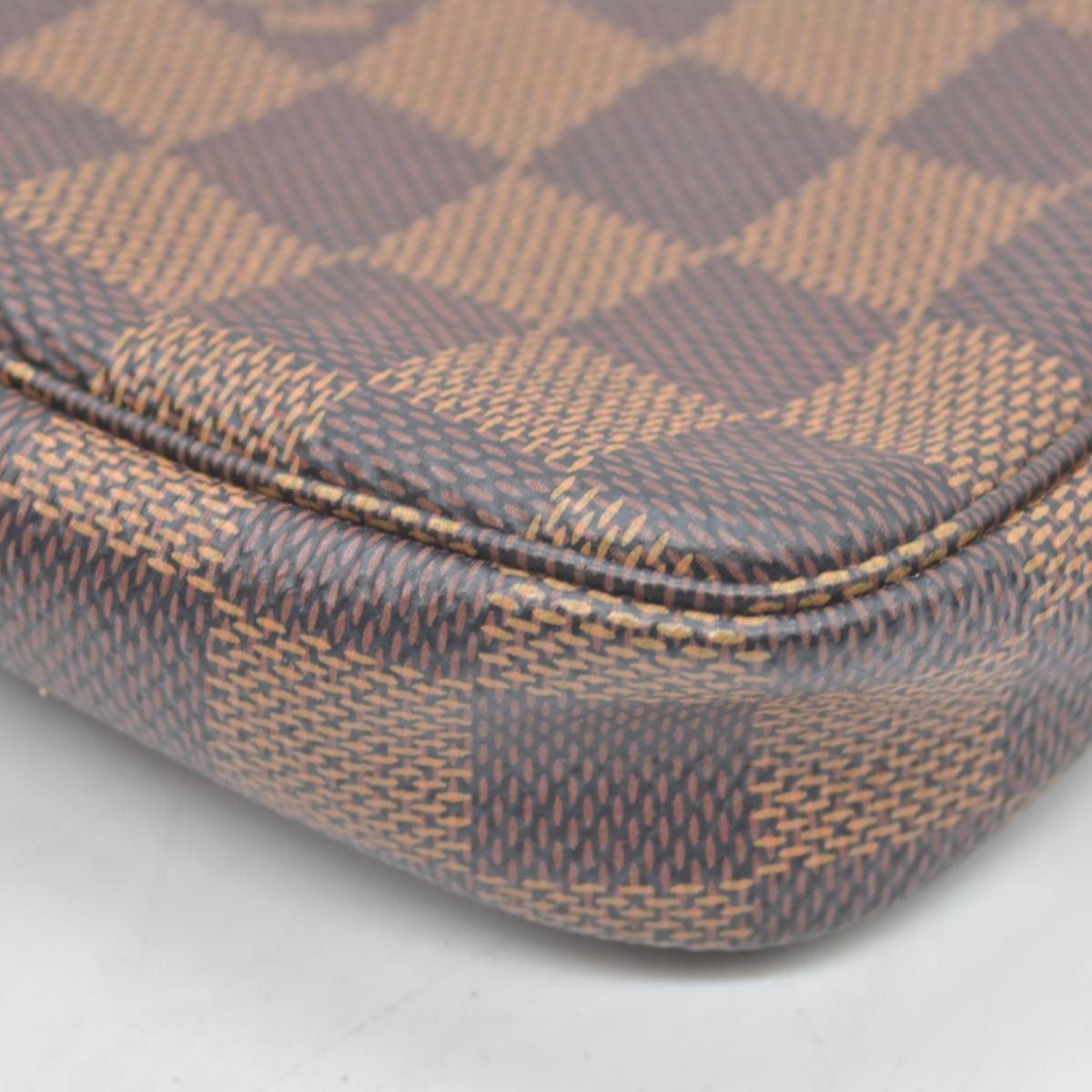 $825 Louis Vuitton Damier Ebene Mini Pochette Accessories SF0241