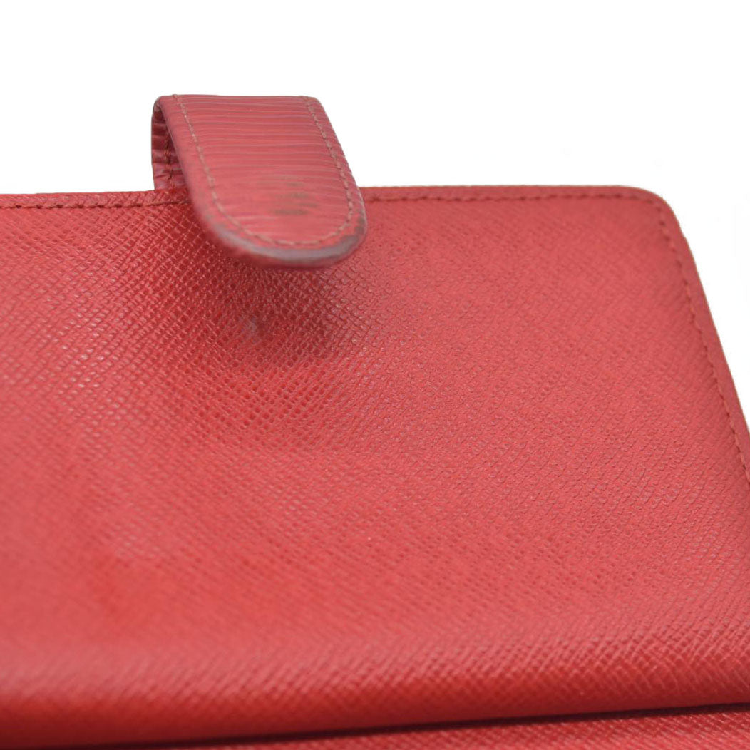 $775 Louis Vuitton  Epi French Purse Wallet Red