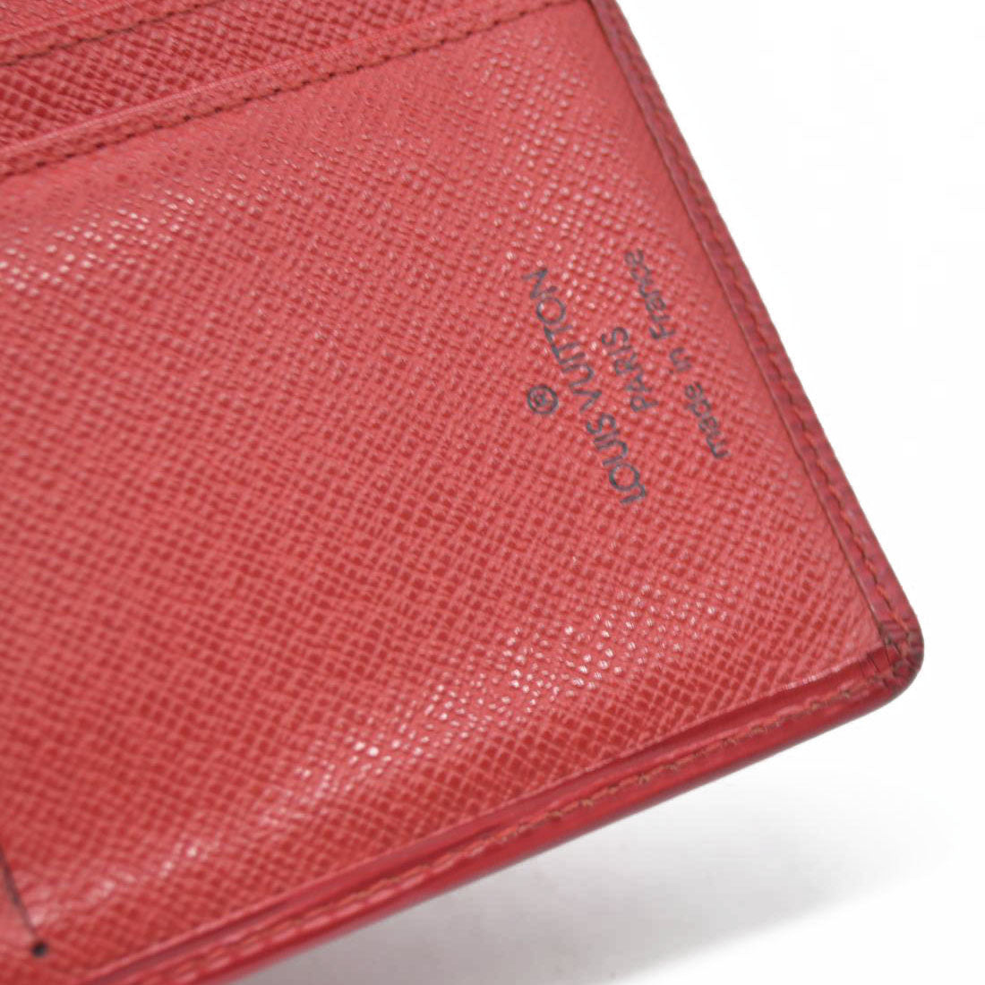 AUCTION $775 Louis Vuitton  Epi French Purse Wallet Red  MI0074