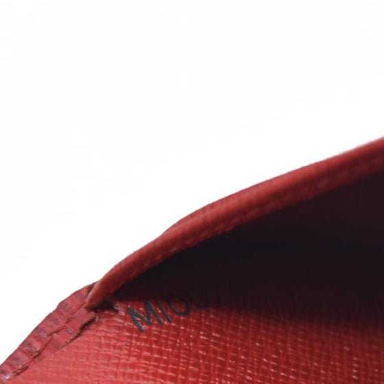 AUCTION $775 Louis Vuitton  Epi French Purse Wallet Red  MI0074