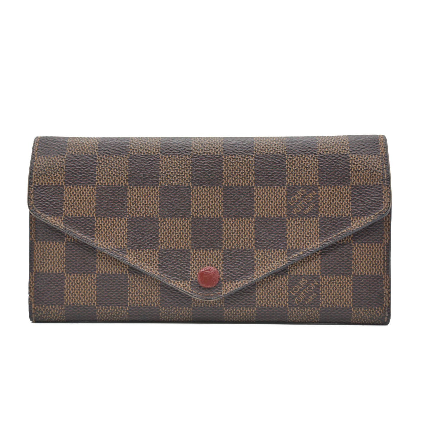 Louis Vuitton Damier Portefeiulle Josephine Long Bifold Wallet Brown TN1136