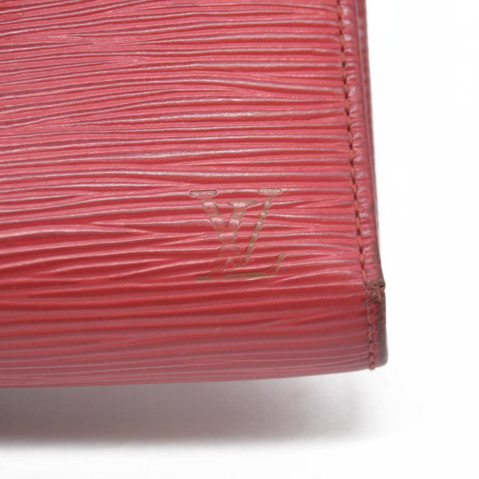 AUCTION $775 Louis Vuitton  Epi French Purse Wallet Red  MI0074