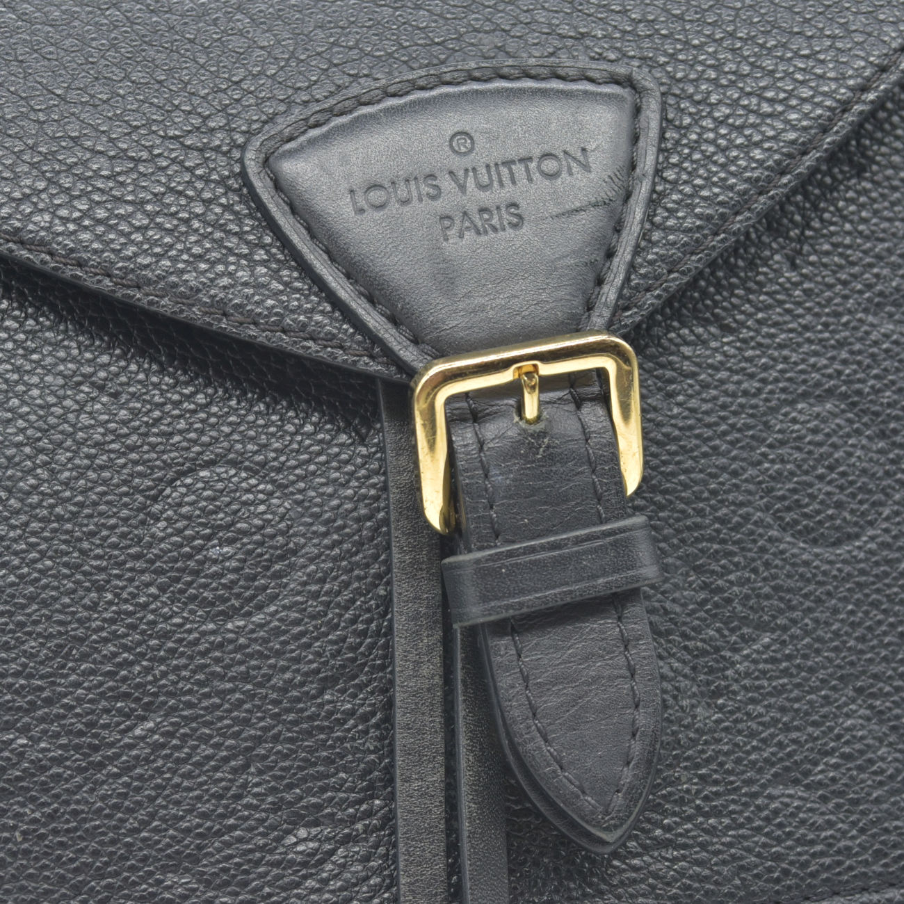 $2980 Louis Vuitton Black Montsouris Empreinte Noir Black Backpack 2020