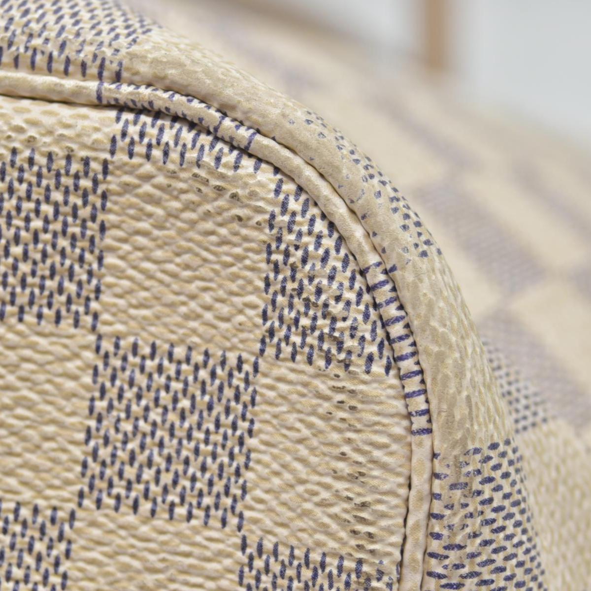 $2170 Louis Vuitton Damier Azur Neverfull MM SA1144