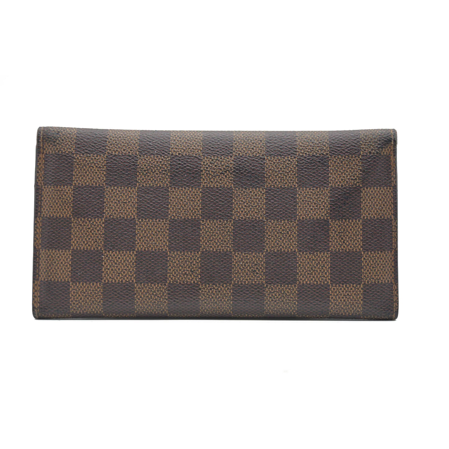 Louis Vuitton Damier Portefeiulle Josephine Long Bifold Wallet Brown TN1136
