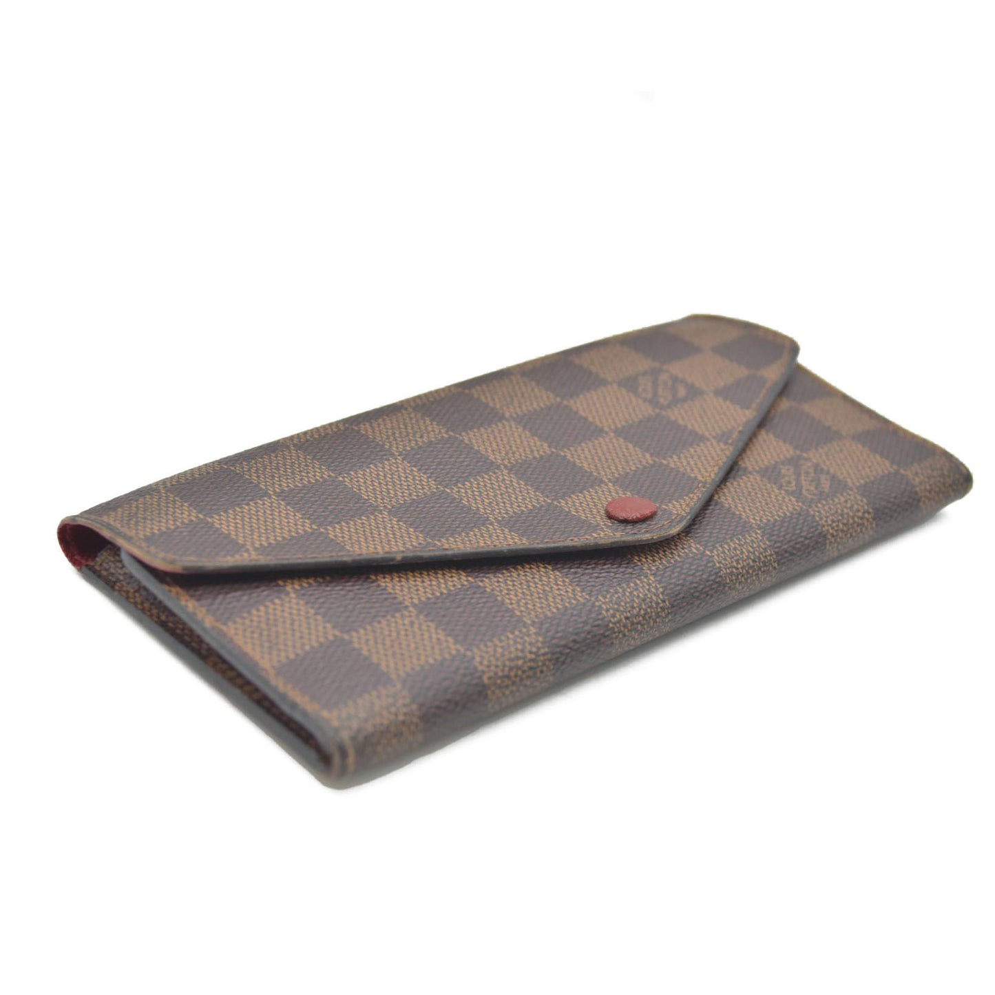 Louis Vuitton Damier Portefeiulle Josephine Long Bifold Wallet Brown TN1136