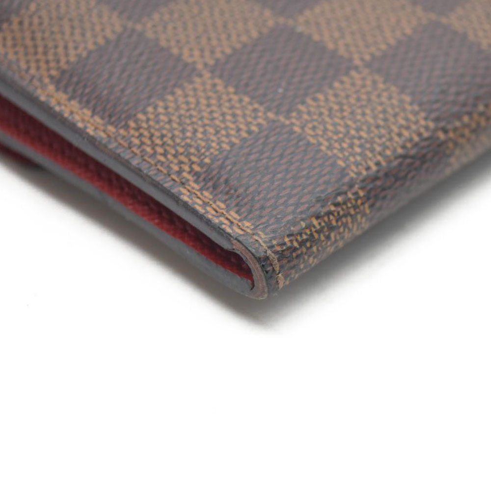Louis Vuitton Damier Portefeiulle Josephine Long Bifold Wallet Brown TN1136