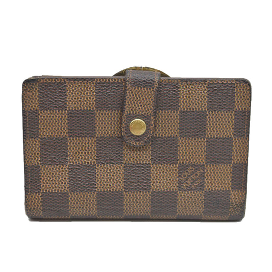 $750 Louis Vuitton  Damier Ebene French Purse Wallet