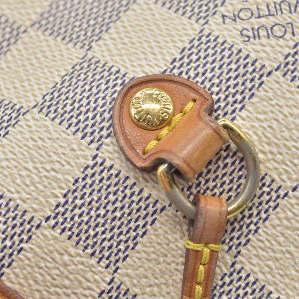 $2170 Louis Vuitton Damier Azur Neverfull MM SA1144
