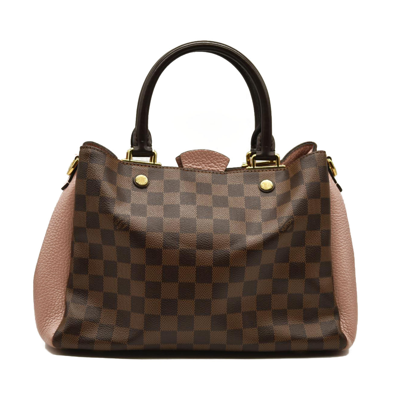 LOUIS VUITTON  Damier Ebene Cuir Taurillon Brittany Magnolia