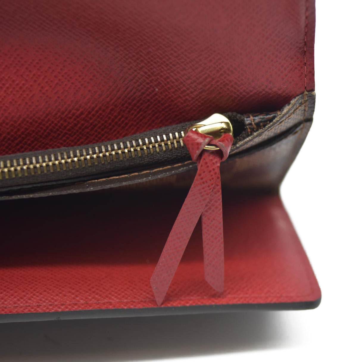 Louis Vuitton Damier Portefeiulle Josephine Long Bifold Wallet Brown TN1136