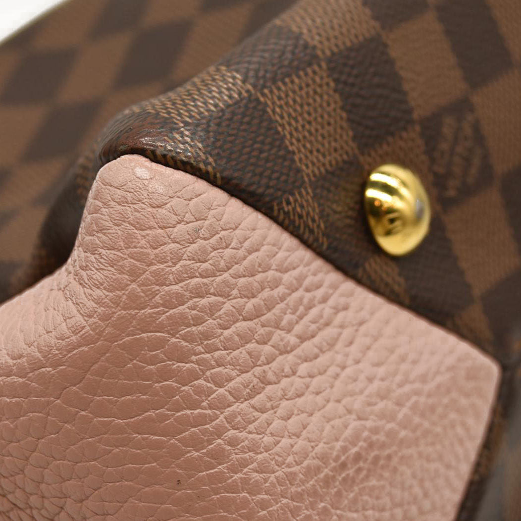 LOUIS VUITTON  Damier Ebene Cuir Taurillon Brittany Magnolia