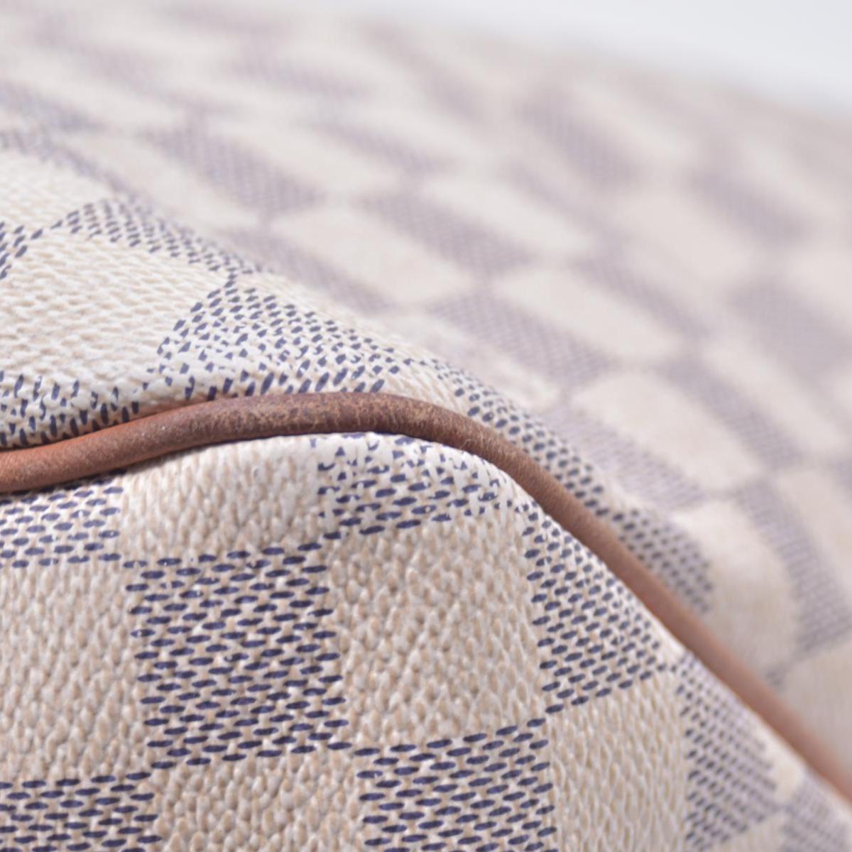 $1450 LOUIS VUITTON Damier Azur Delightful MM Shoulder Bag CONSIGNMENT 10021443