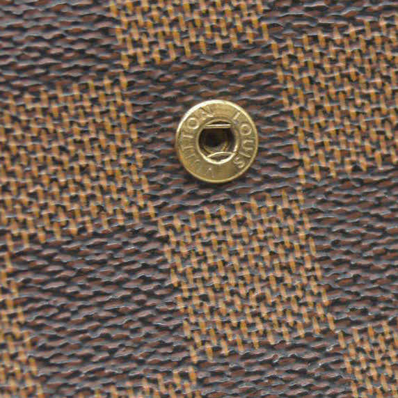 $750 Louis Vuitton  Damier Ebene French Purse Wallet