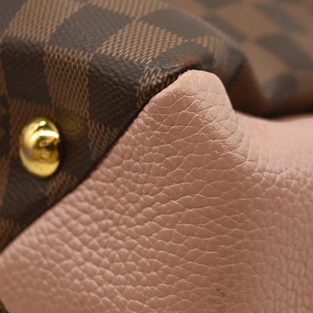 LOUIS VUITTON  Damier Ebene Cuir Taurillon Brittany Magnolia