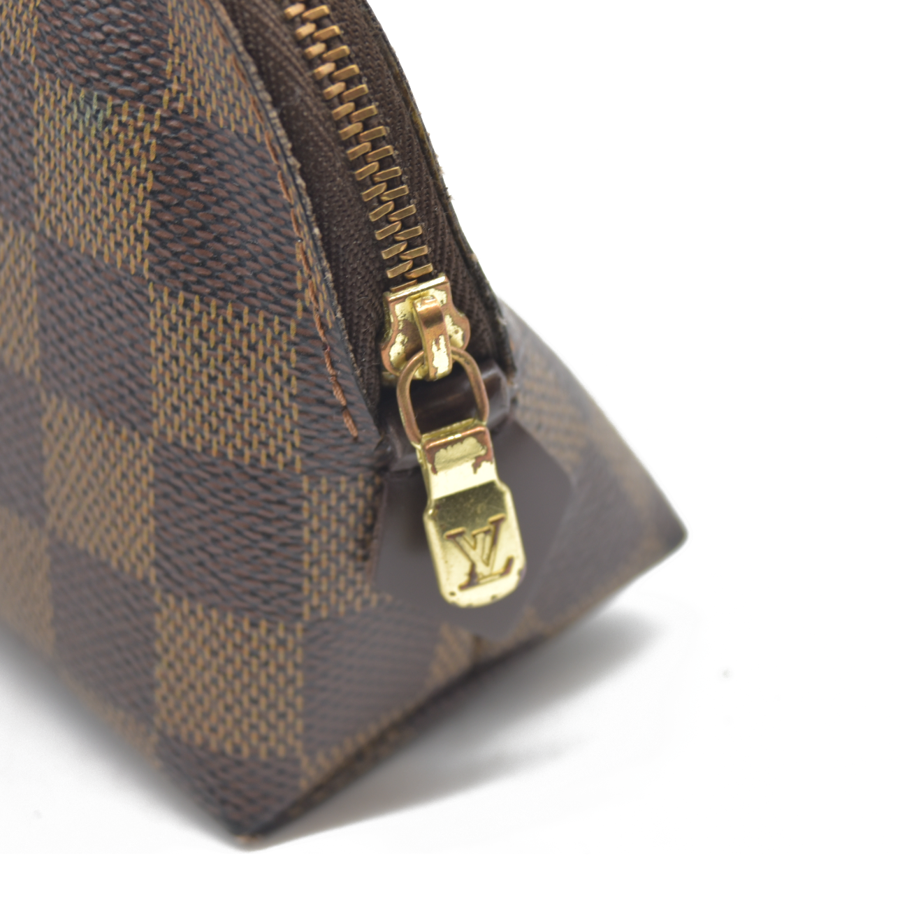 CONSIGNMENT AUCTION $600 Louis Vuitton  Damier Ebene Cosmetic Pouch