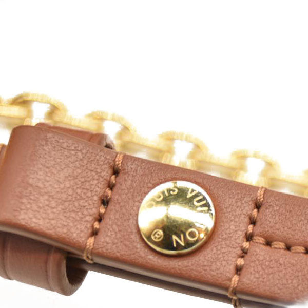 LOUIS VUITTON Padlock On Strap Monogram Shoulder Bag Caramel