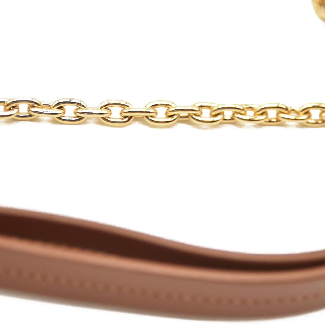 LOUIS VUITTON Padlock On Strap Monogram Shoulder Bag Caramel