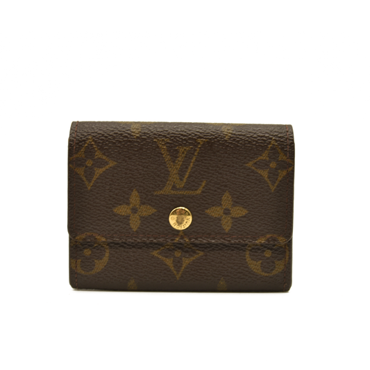 Louis Vuitton  Monogram Porte-Monnaie Plat Coin Purse MI1000
