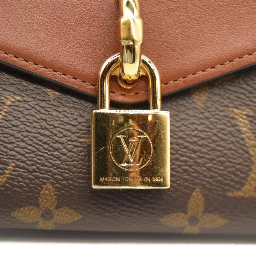 LOUIS VUITTON Padlock On Strap Monogram Shoulder Bag Caramel