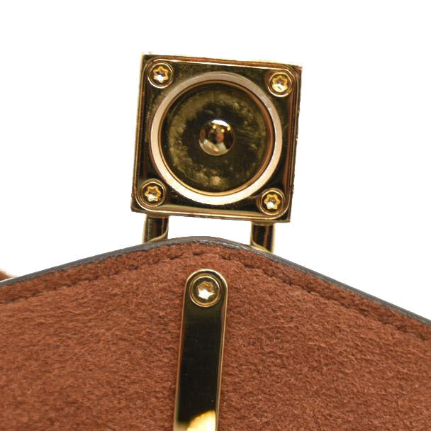 LOUIS VUITTON Padlock On Strap Monogram Shoulder Bag Caramel