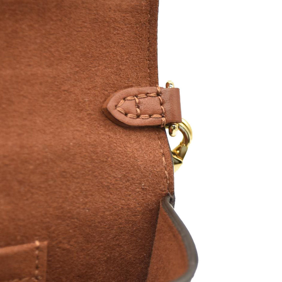 LOUIS VUITTON Padlock On Strap Monogram Shoulder Bag Caramel
