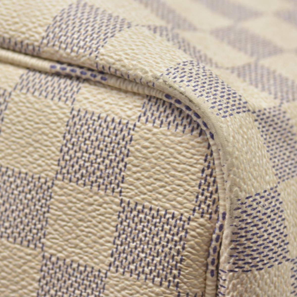 $2240 Louis Vuitton Damier Azur Rose Ballerine Neverfull GM FL4188