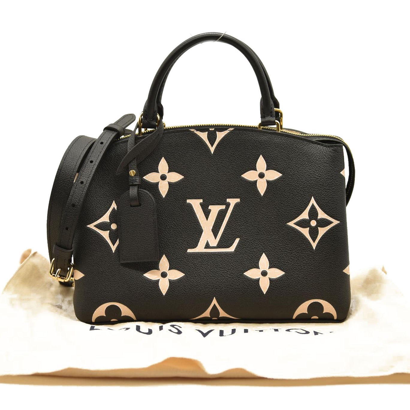 LOUIS VUITTON Petit Palais PM Bicolor Empreinte Shoulder Bag