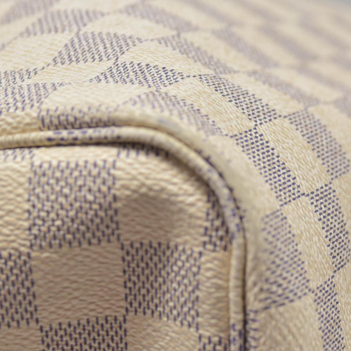 $2240 Louis Vuitton Damier Azur Rose Ballerine Neverfull GM FL4188