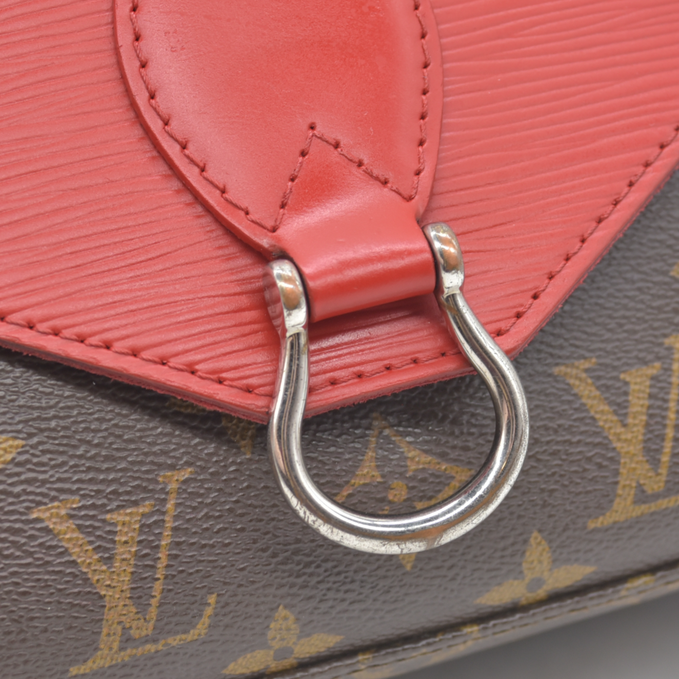 $1740 Louis Vuitton Monogram Epi Saint Michel Coquelicot CA2177 2017
