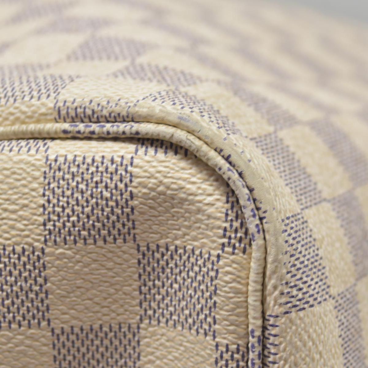 $2240 Louis Vuitton Damier Azur Rose Ballerine Neverfull GM FL4188