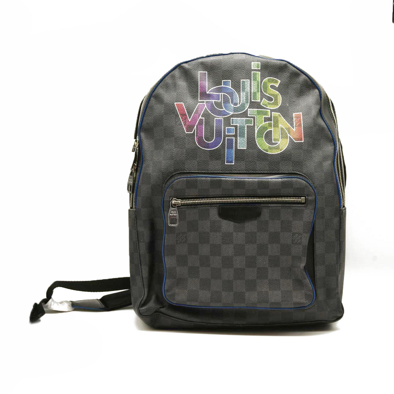 LOUIS VUITTON  Damier Graphite Logo Josh Backpack Blue Multicolor