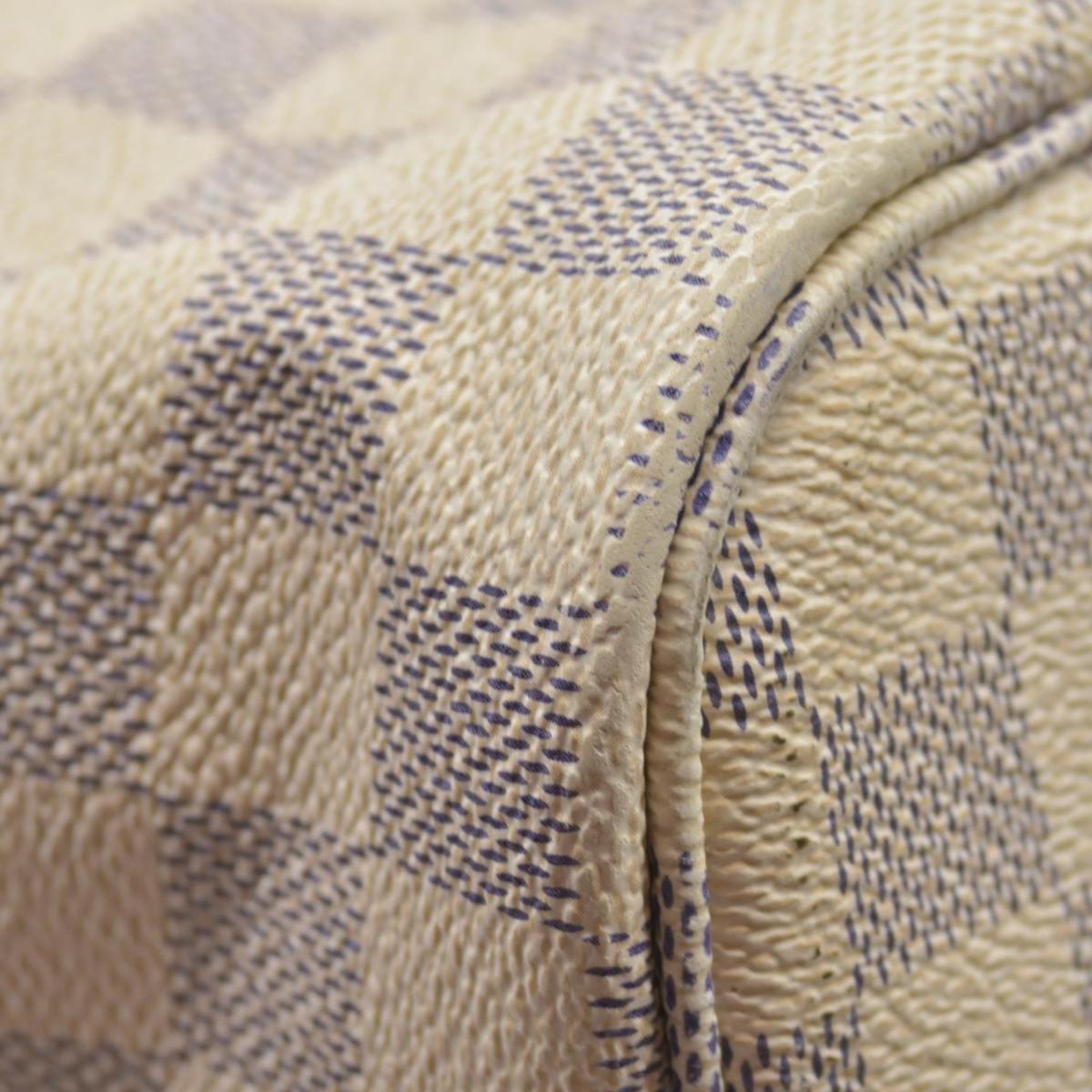 $2240 Louis Vuitton Damier Azur Rose Ballerine Neverfull GM FL4188