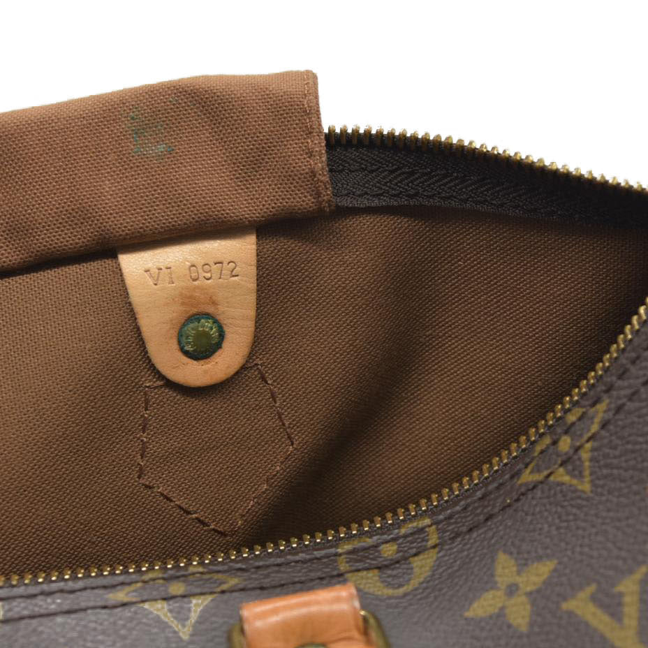 Louis Vuitton LV Hand Bag Speedy 35 Brown Monogram VI0972