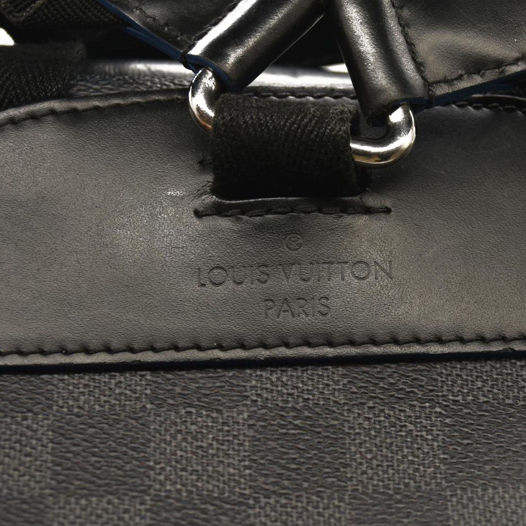 LOUIS VUITTON  Damier Graphite Logo Josh Backpack Blue Multicolor