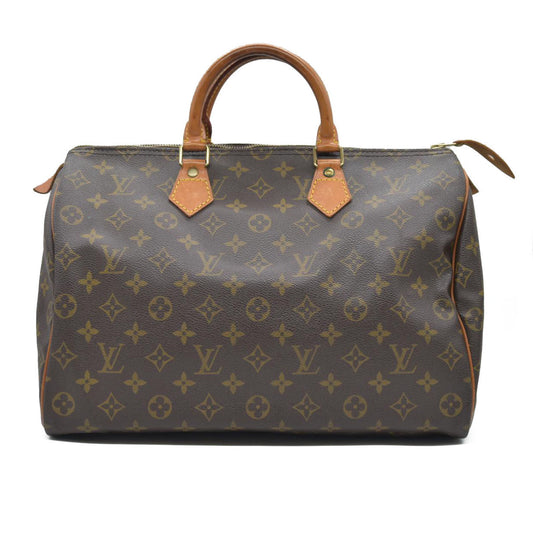 Louis Vuitton LV Hand Bag Speedy 35 Brown Monogram VI0972
