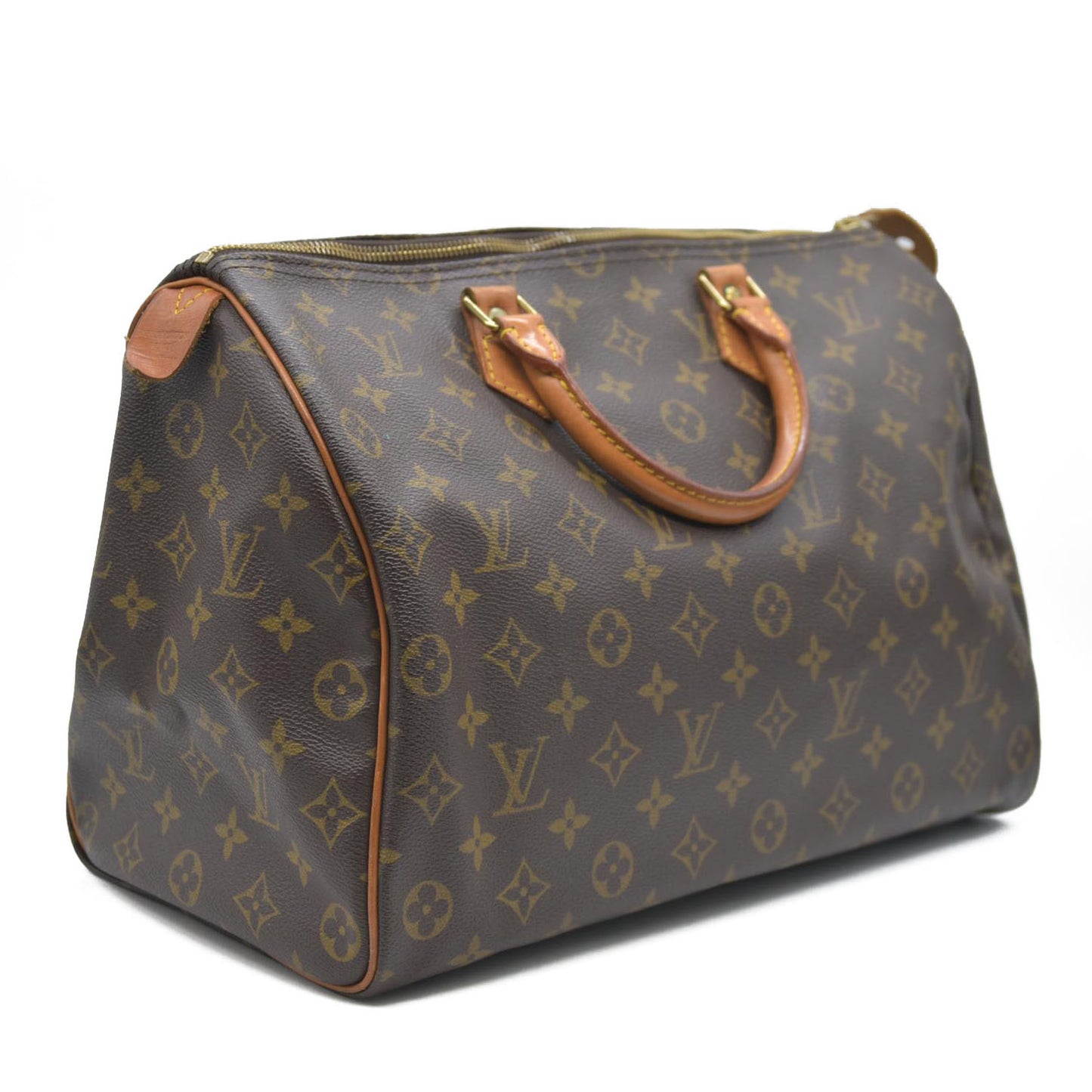 Louis Vuitton LV Hand Bag Speedy 35 Brown Monogram VI0972