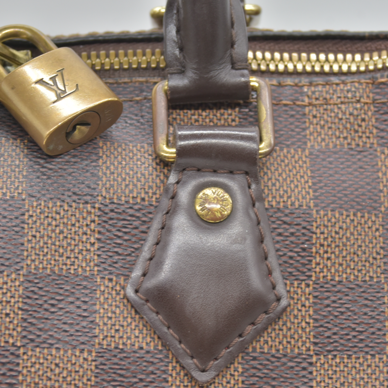 $1940 Louis Vuitton Damier Ebene Speedy Bandouliere 25 MB1147 2017