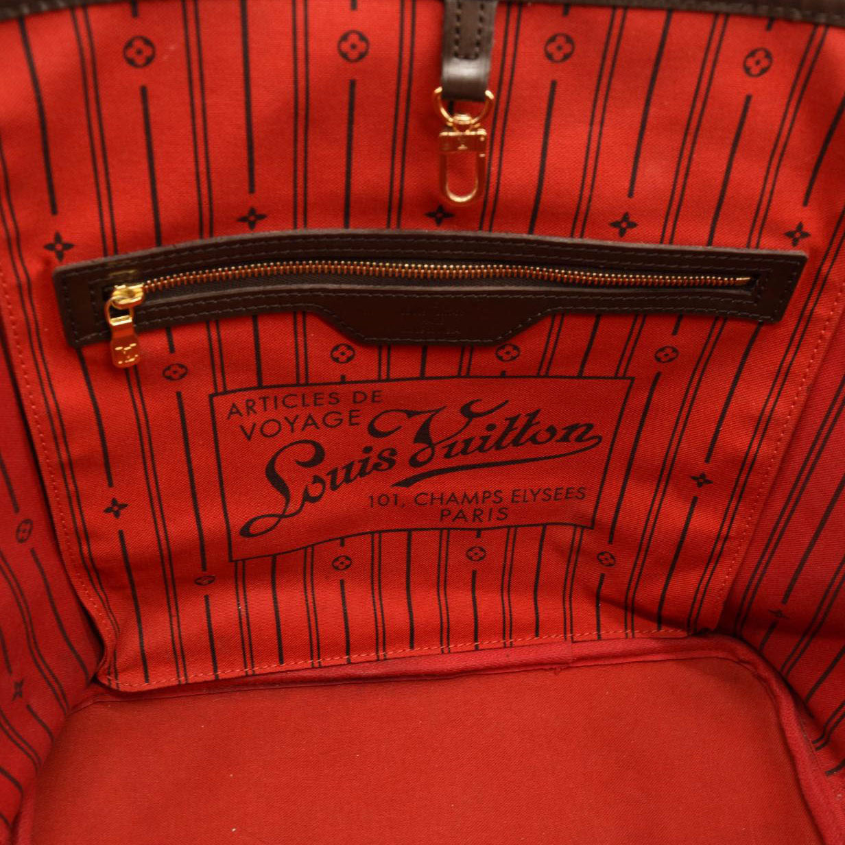 LOUIS VUITTON Damier Ebene Neverfull MM