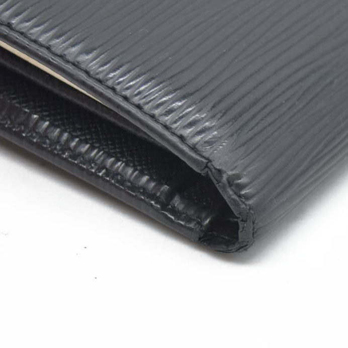 $775 Louis Vuitton  Epi French Purse Wallet Black